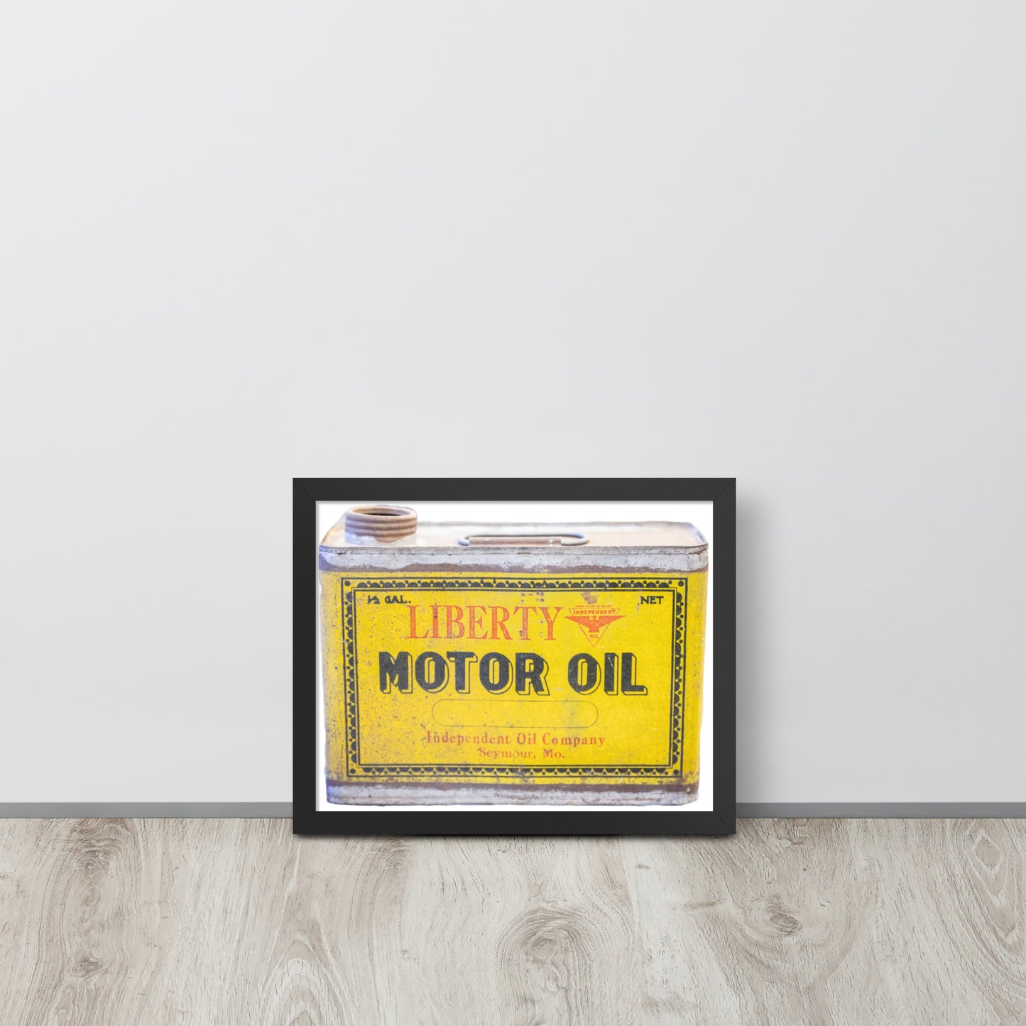 Vintage Patina Oil Can Framed poster