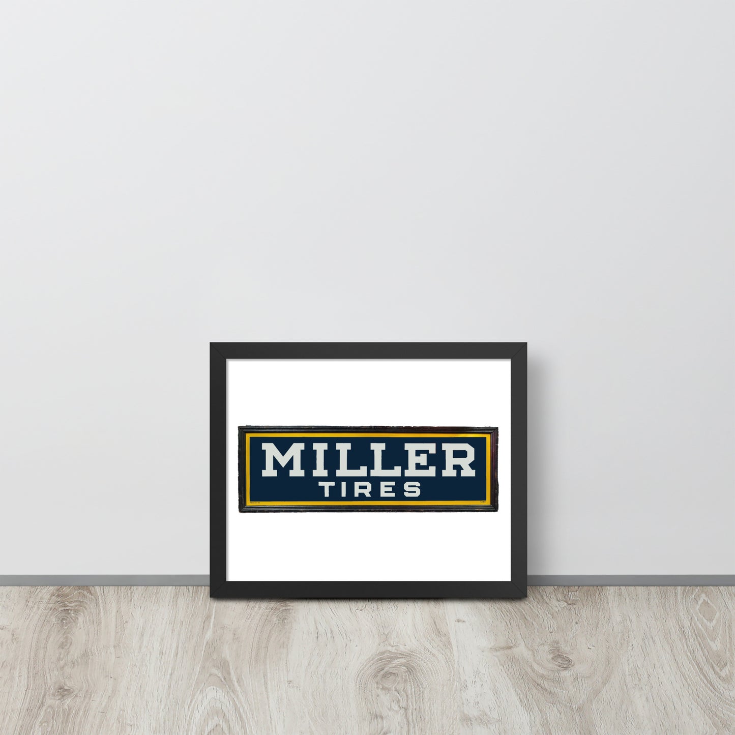 Vintage Miller Tire Sign Framed poster