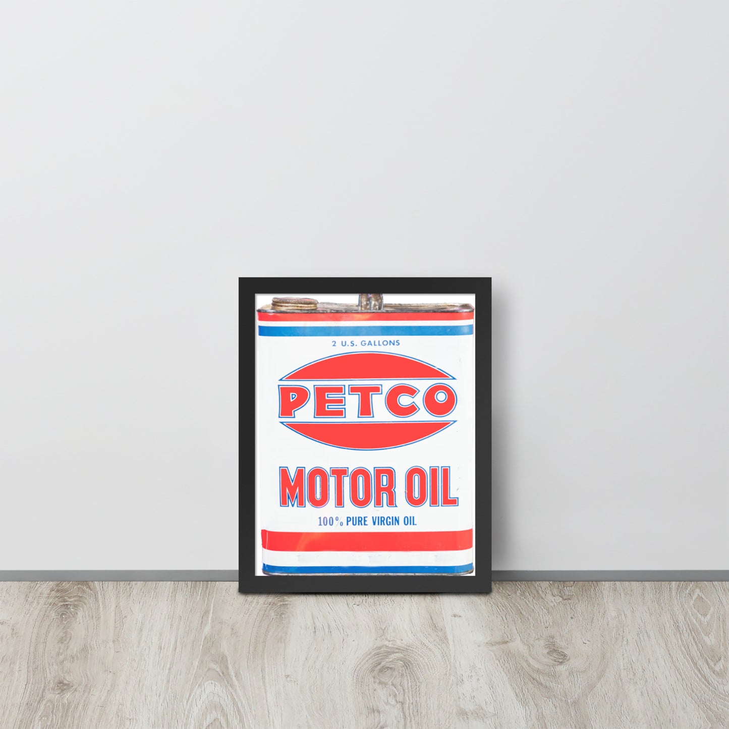 Vintage Petco Oil Can Framed poster