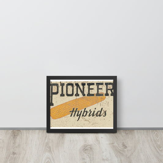 Vintage Pioneer Sign Framed poster