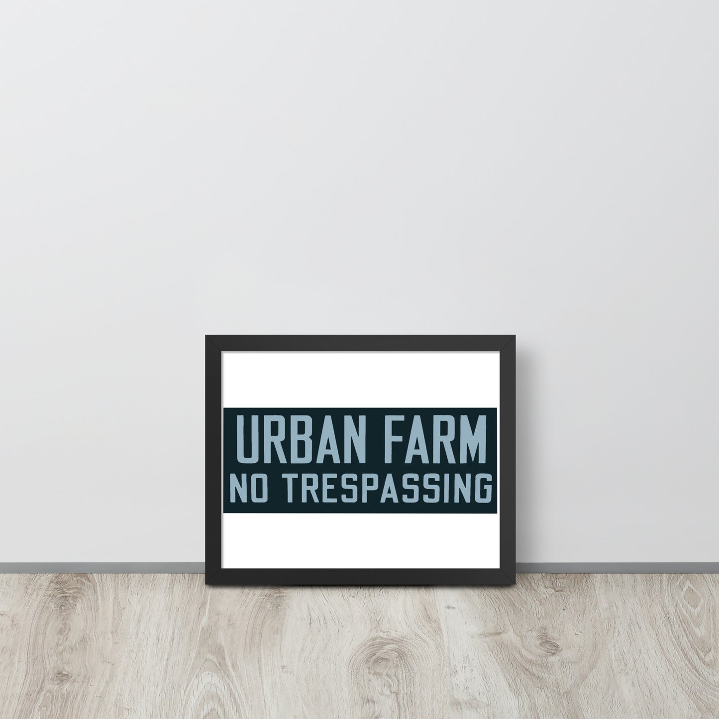 Retro Urban Farm Sign Porcelain Style Framed poster