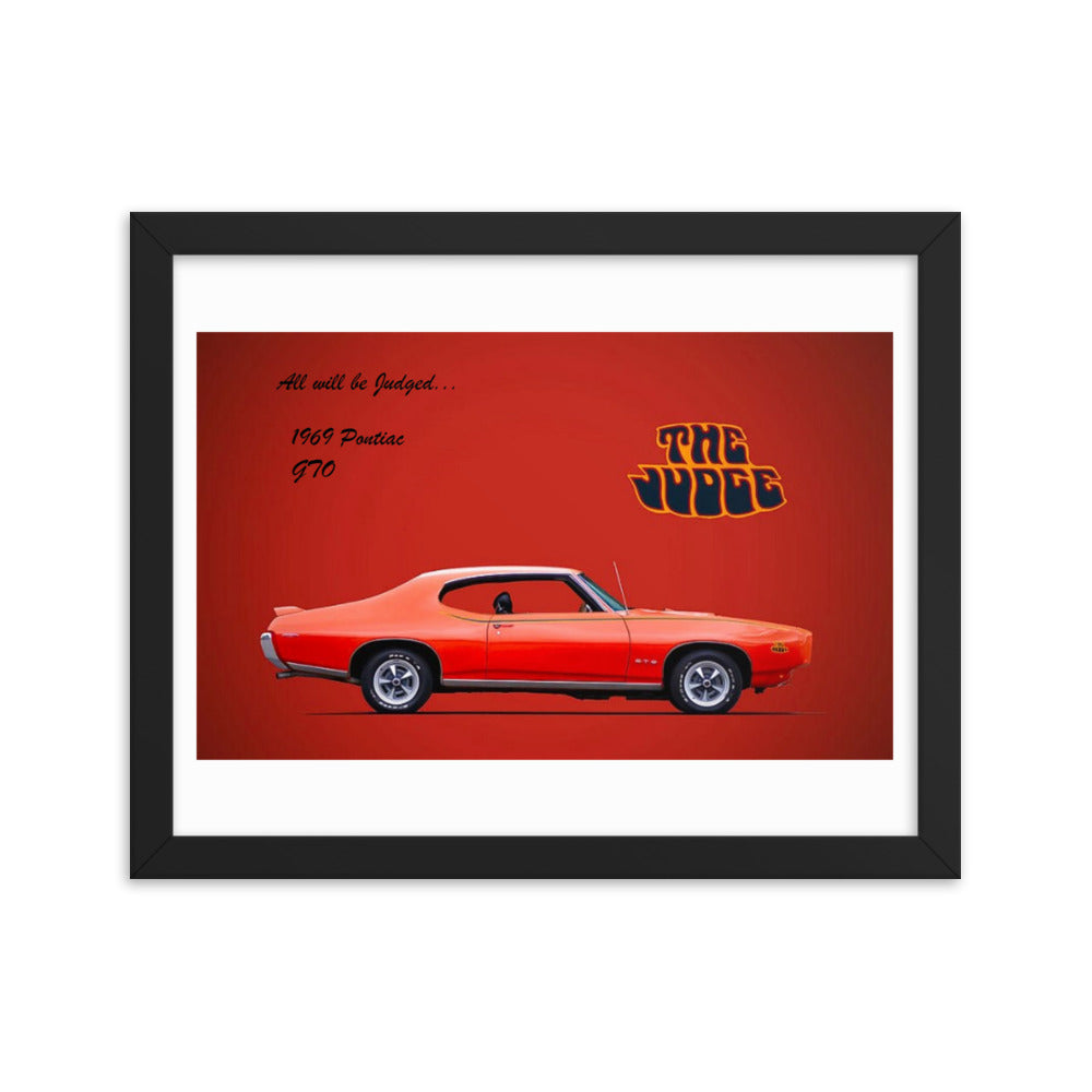 1969 Pontiac GTO: The Judge Framed poster