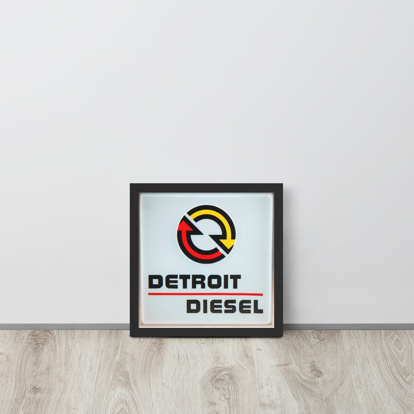 Detroit Diesel Retro Design Framed poster