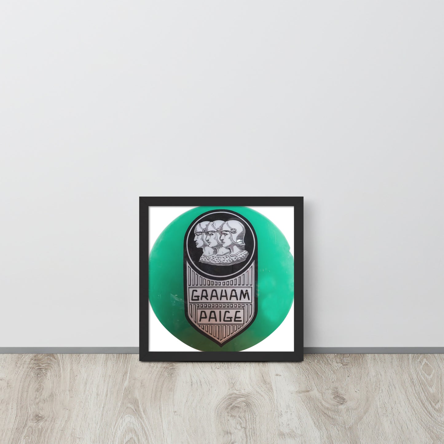 Retro Graham Paige Globe Design Framed poster