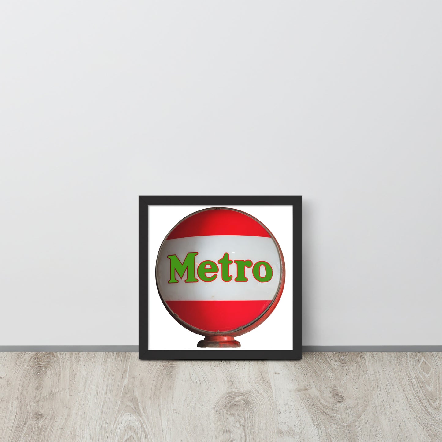 Retro Metro Globe Style Framed poster