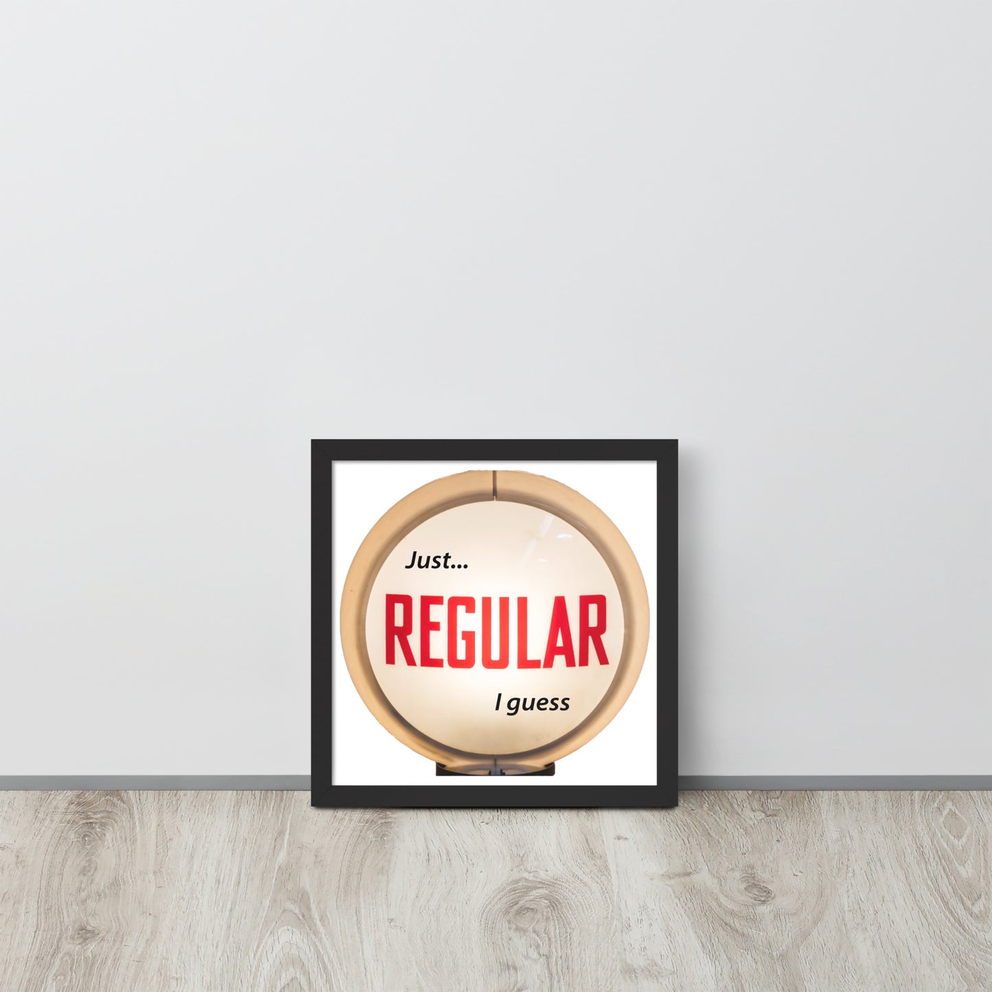 Retro Gas Globe Style Regular Framed poster