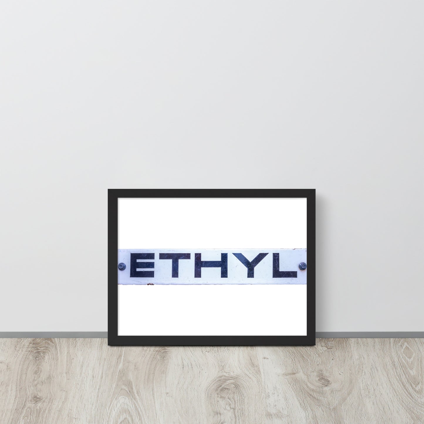 Vintage Ethyl Gas Sign Framed poster