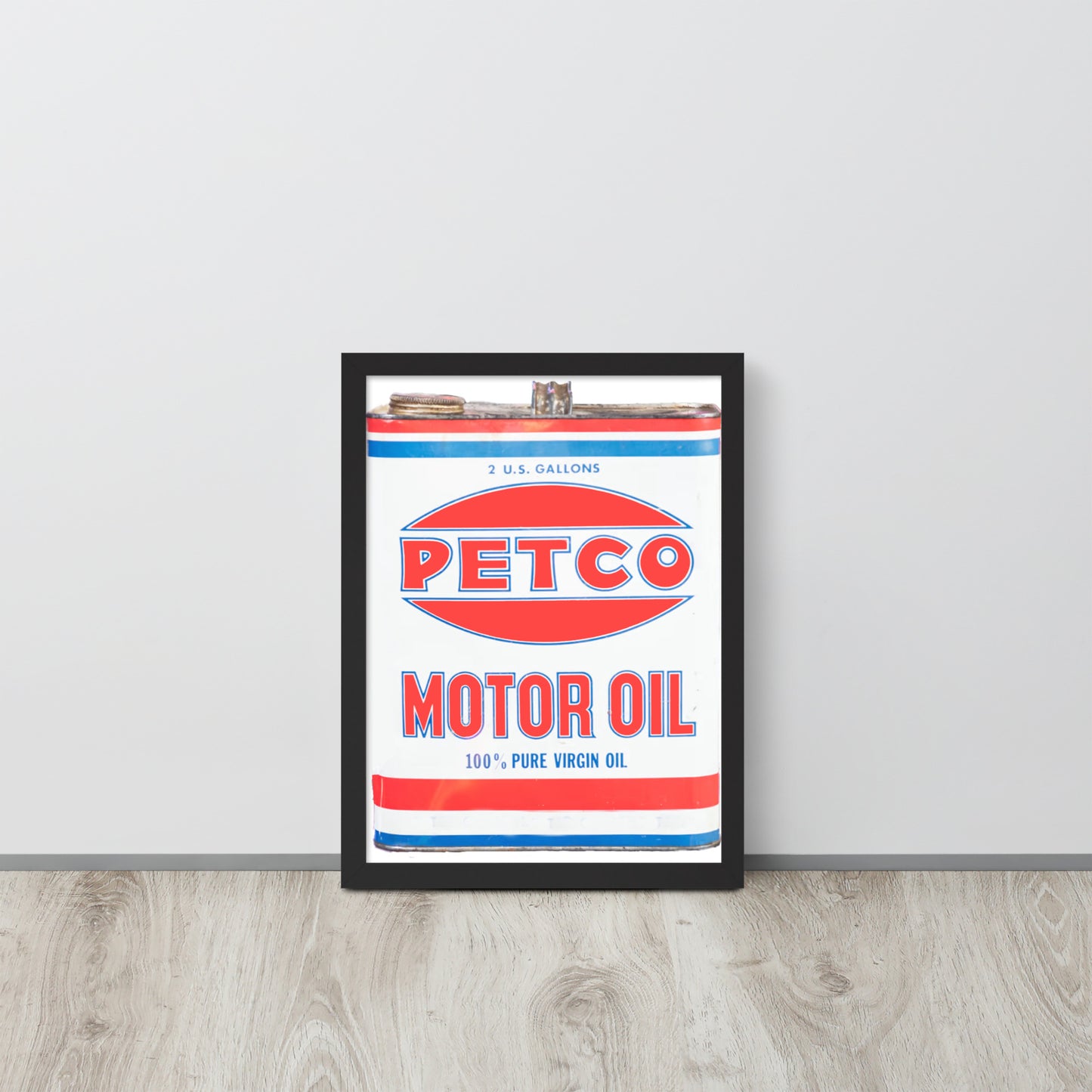 Vintage Petco Oil Can Framed poster