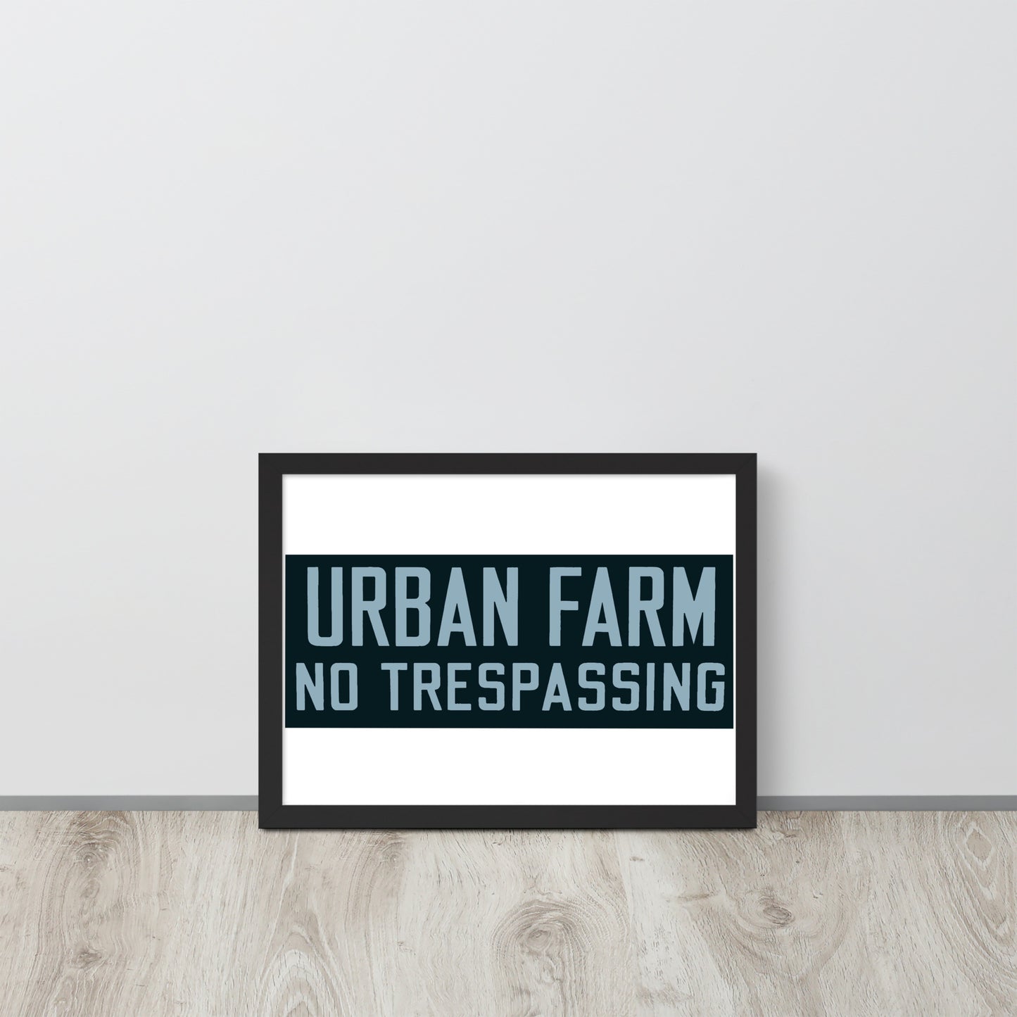 Retro Urban Farm Sign Porcelain Style Framed poster