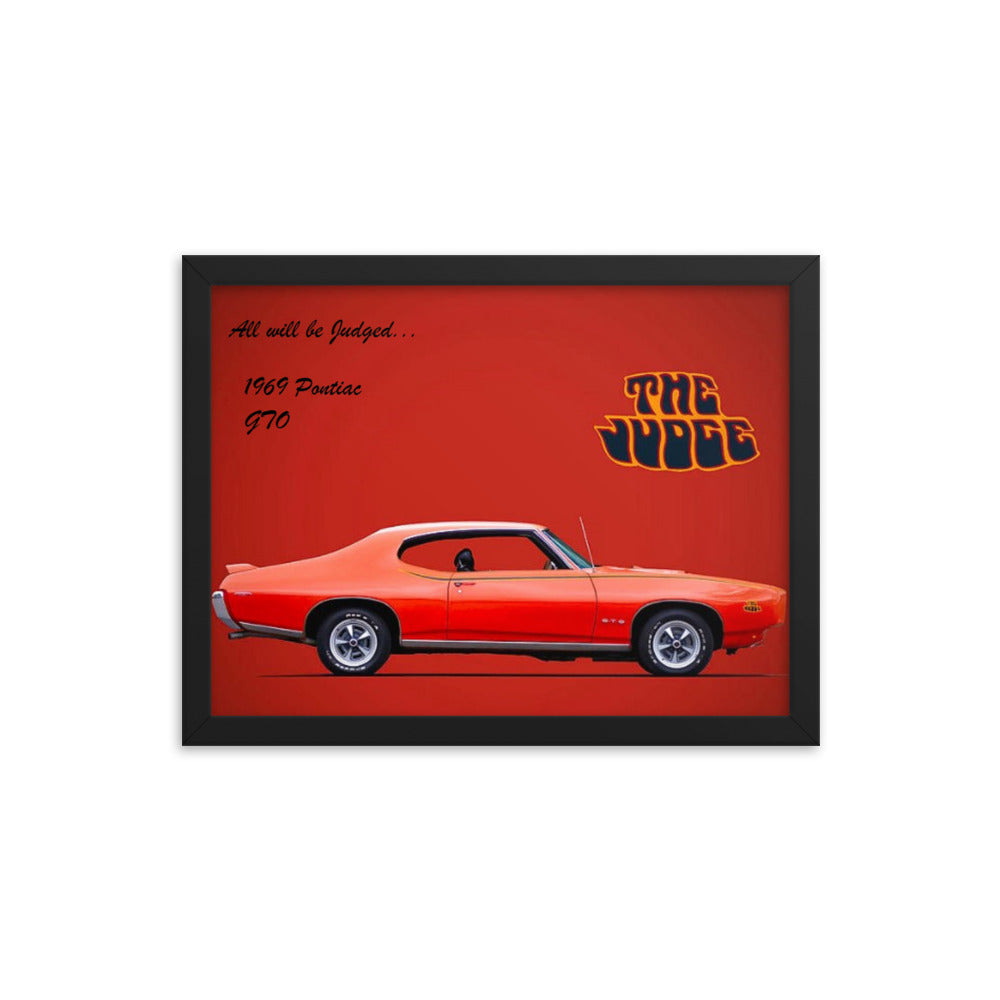 1969 Pontiac GTO: The Judge Framed poster