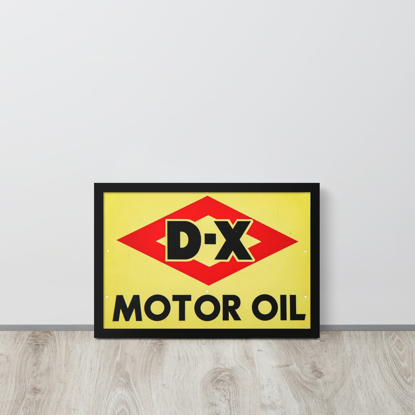 DX Oil Vintage Sign Style Framed poster