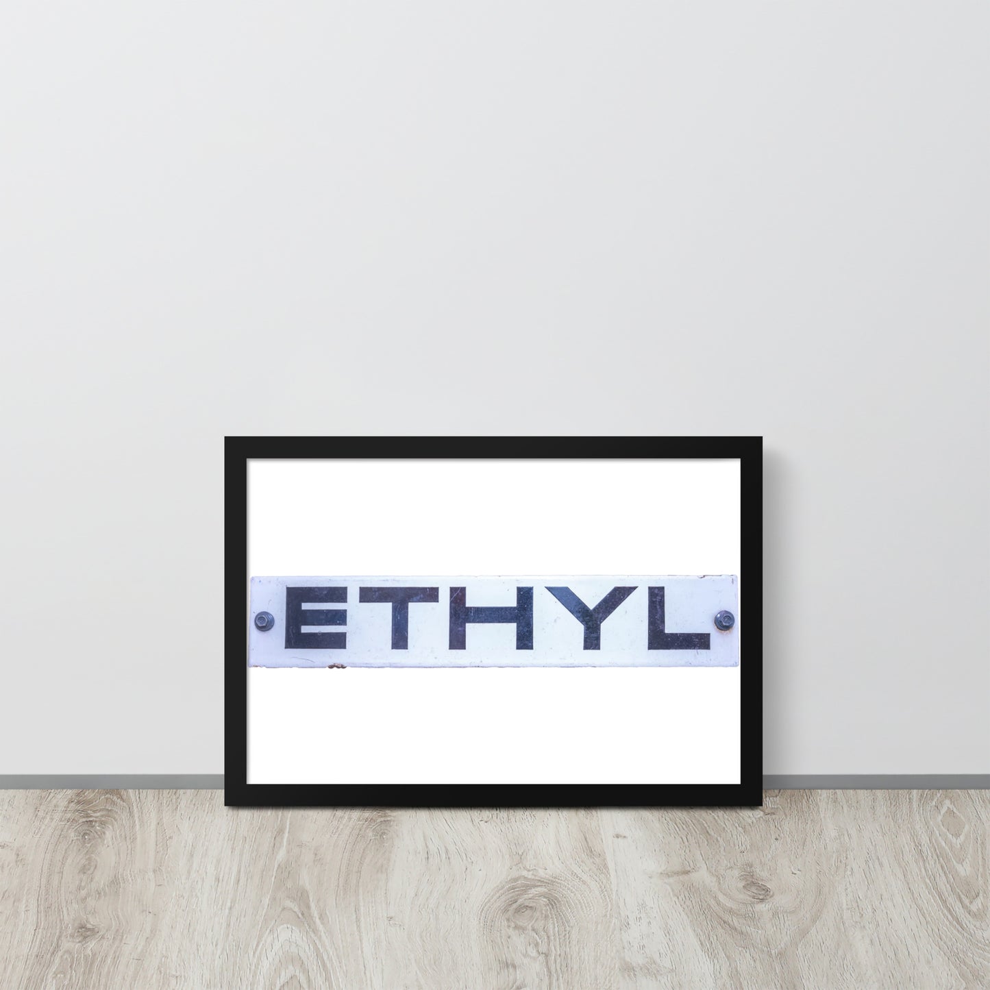 Vintage Ethyl Gas Sign Framed poster