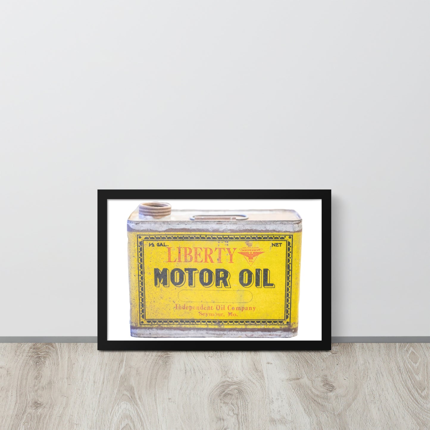 Vintage Patina Oil Can Framed poster