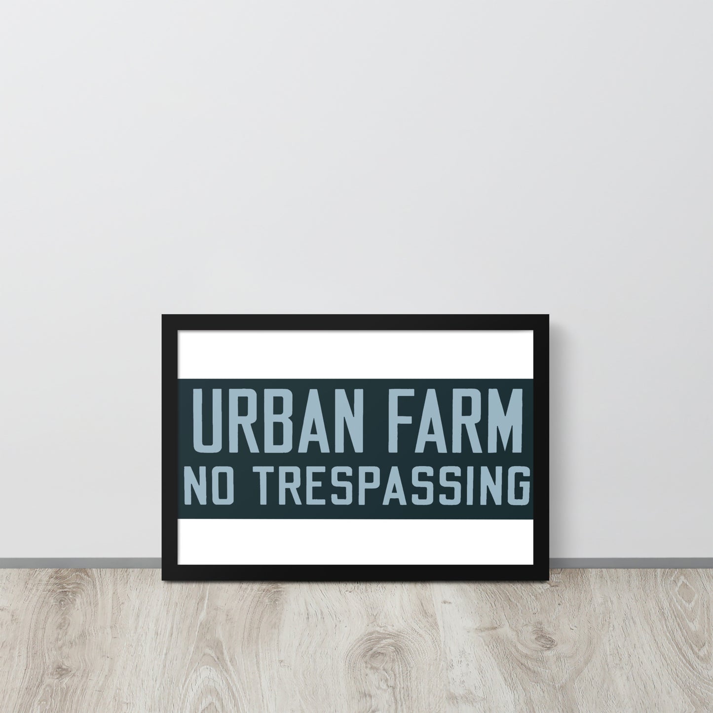 Retro Urban Farm Sign Porcelain Style Framed poster