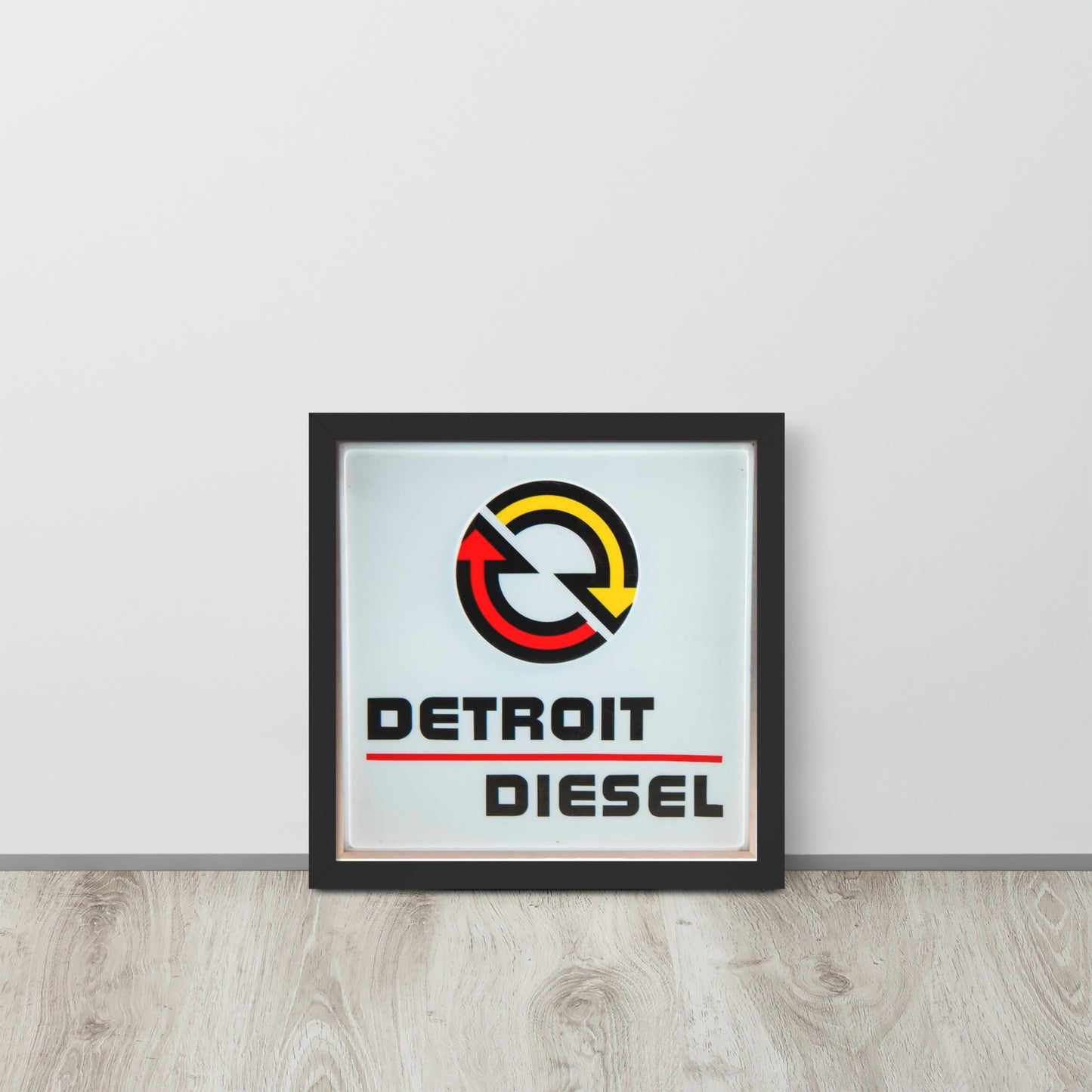 Detroit Diesel Retro Design Framed poster