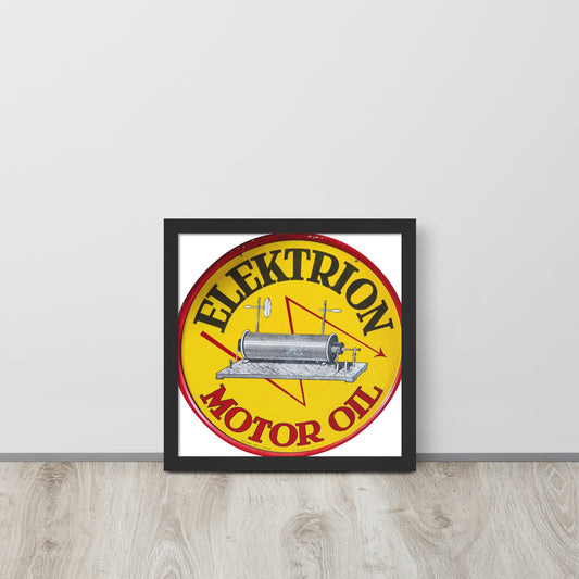 Elektrion Tin Sign Painted Framed poster