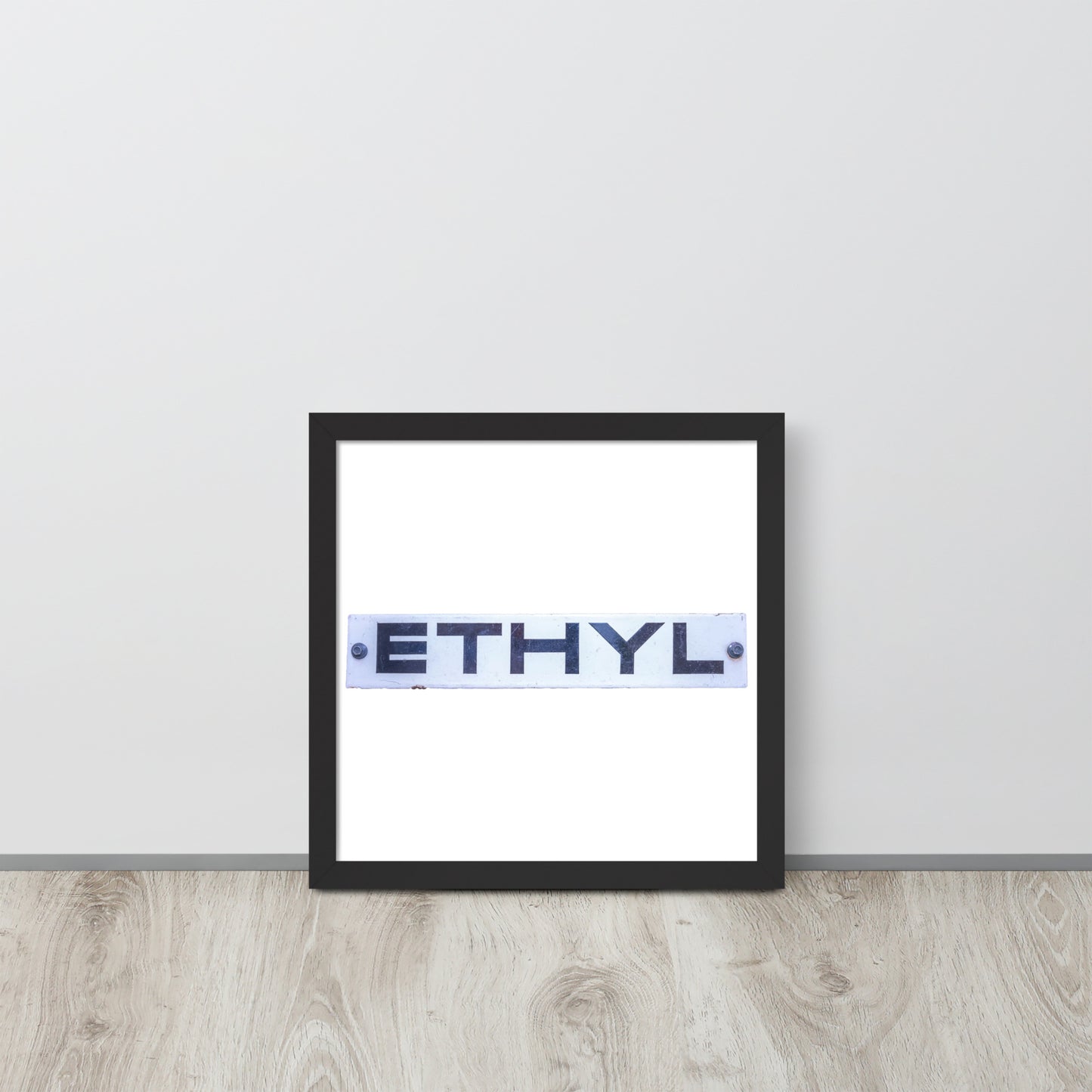 Vintage Ethyl Gas Sign Framed poster