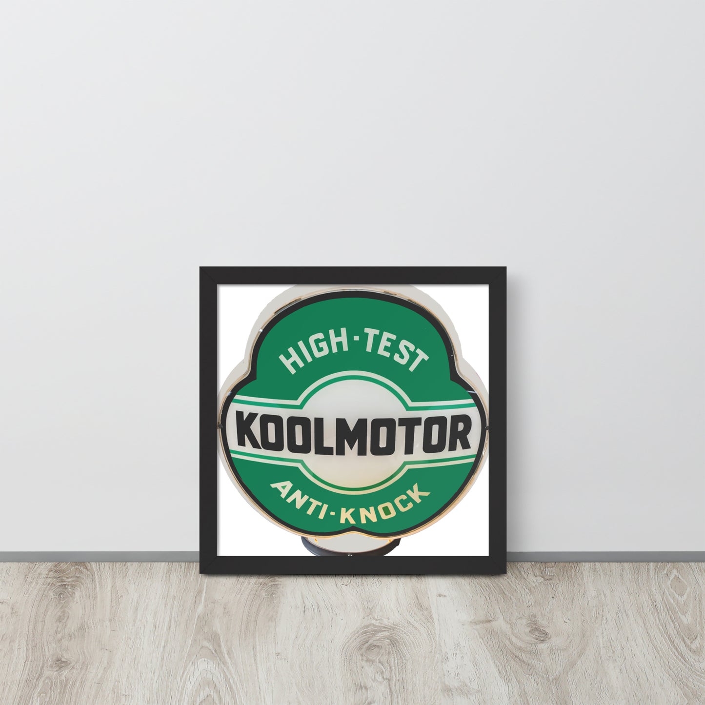 Vintage Kool Motor Globe Style Framed poster