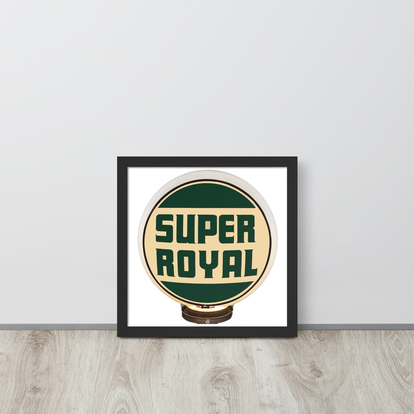 Super Royal Globe Style Framed poster