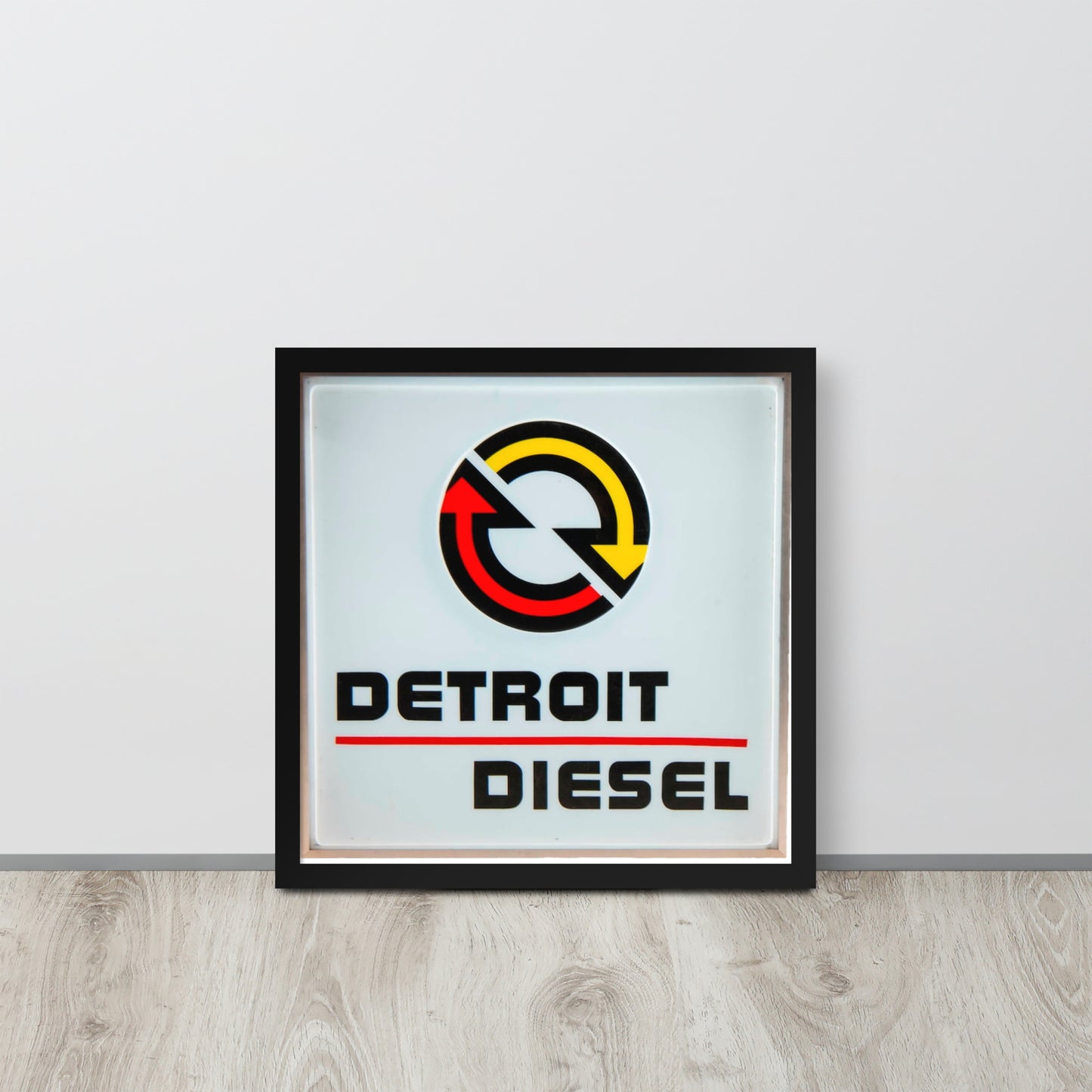 Detroit Diesel Retro Design Framed poster