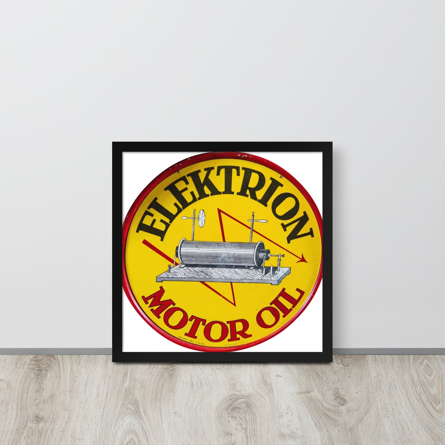 Elektrion Tin Sign Painted Framed poster