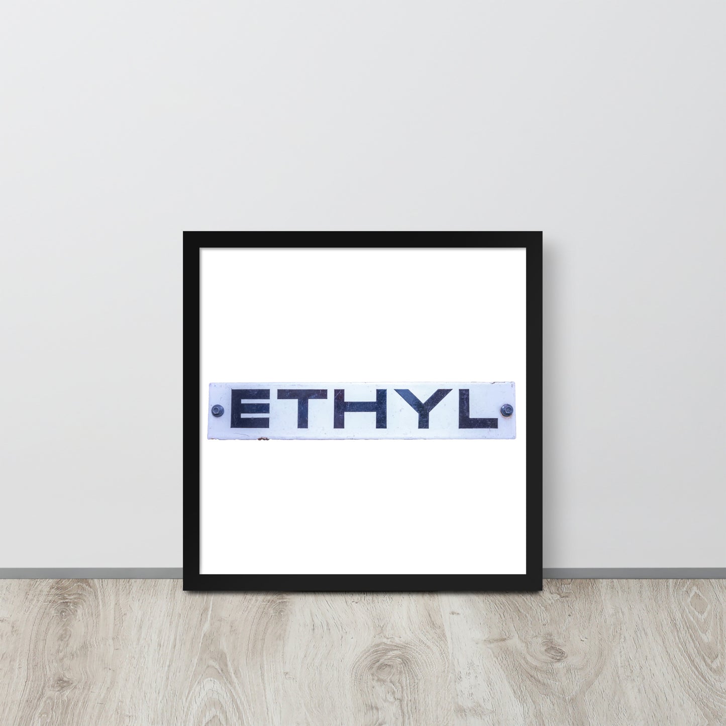 Vintage Ethyl Gas Sign Framed poster