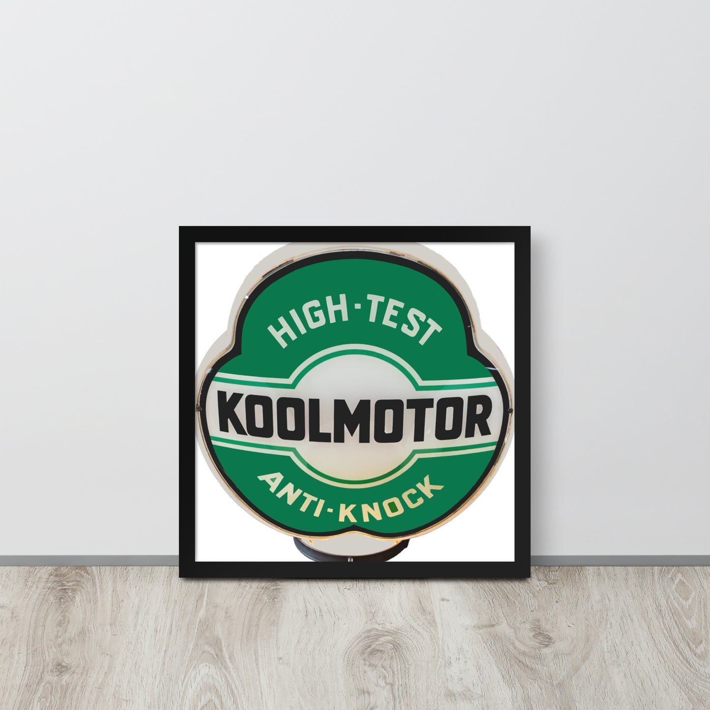 Vintage Kool Motor Globe Style Framed poster