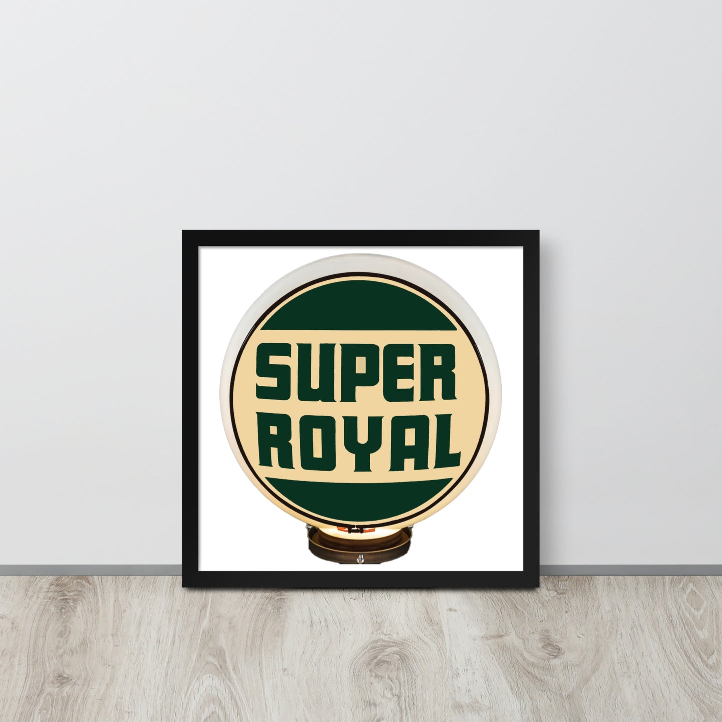 Super Royal Globe Style Framed poster