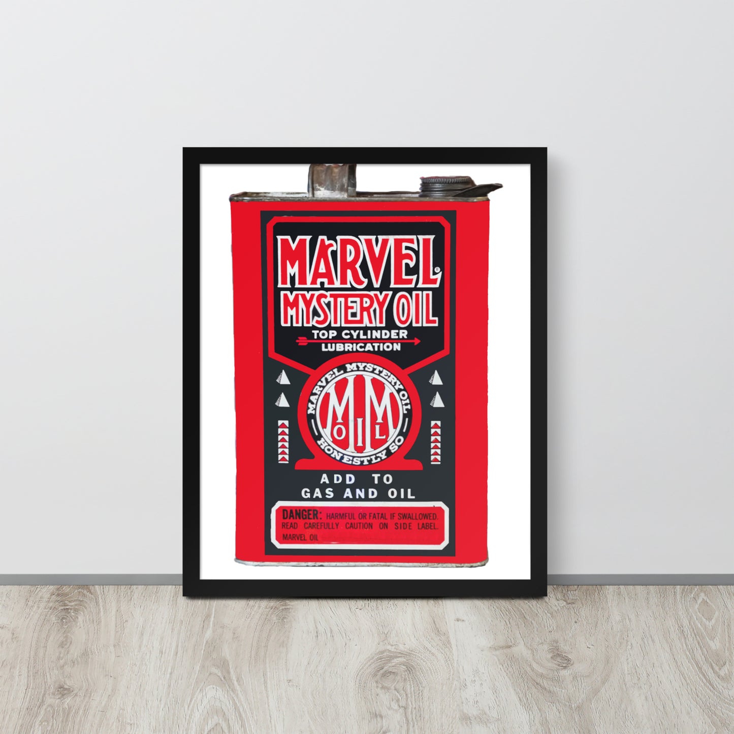 Vintage Marvel Mystery Oil Framed poster