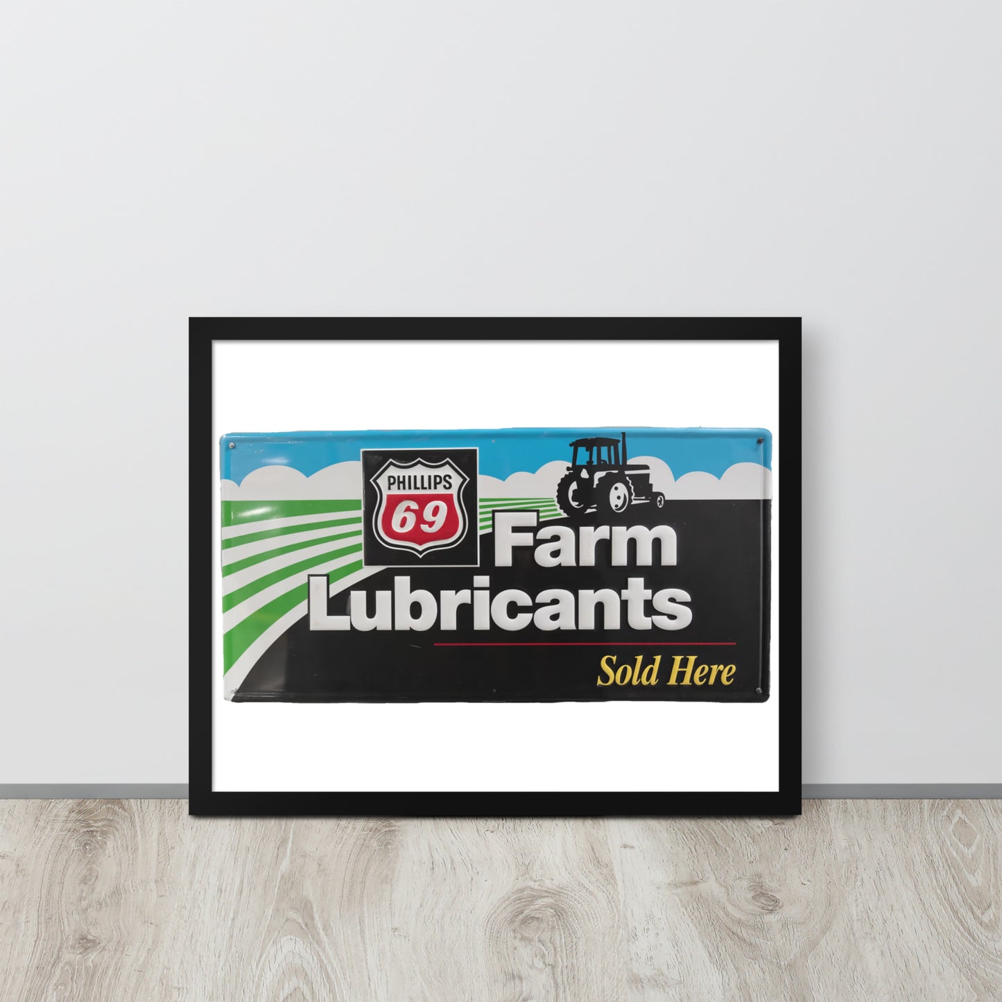 Phillips 69 License Plate Style Framed poster