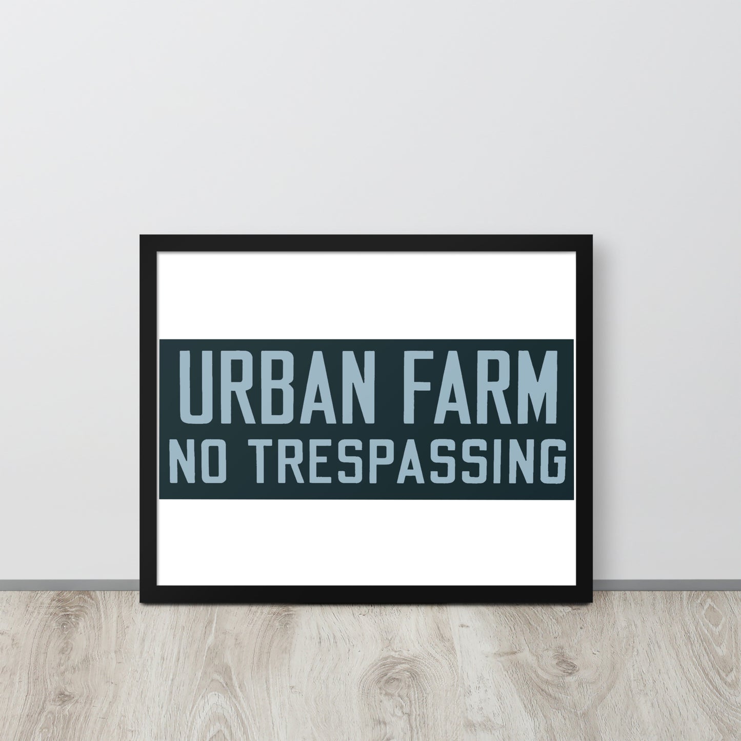 Retro Urban Farm Sign Porcelain Style Framed poster