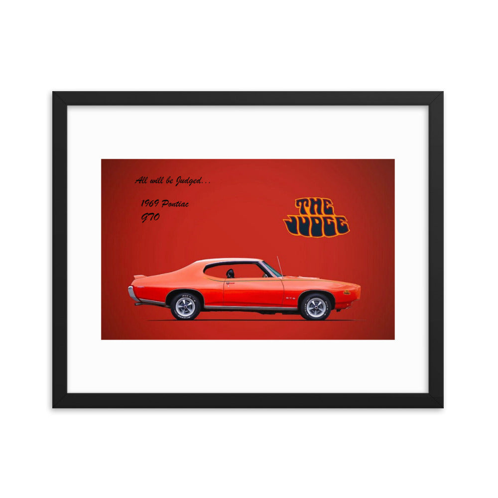 1969 Pontiac GTO: The Judge Framed poster