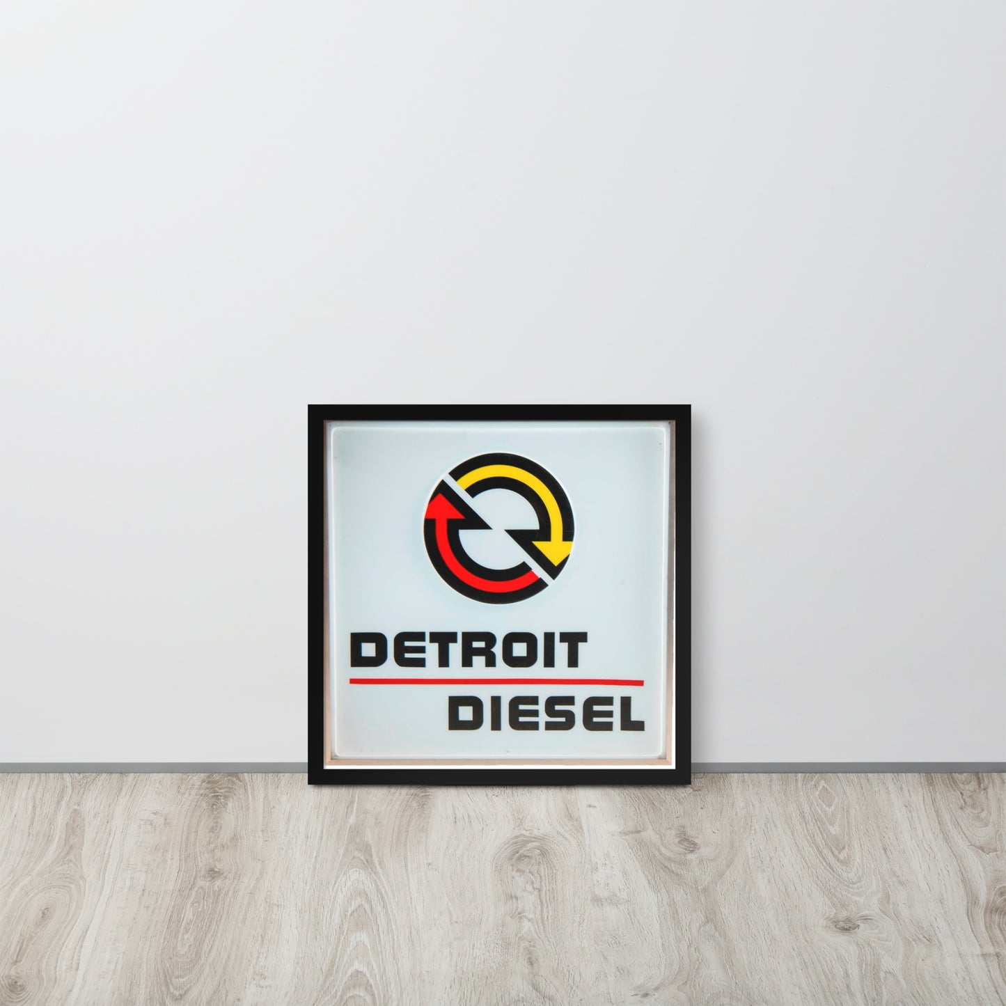 Detroit Diesel Retro Design Framed poster