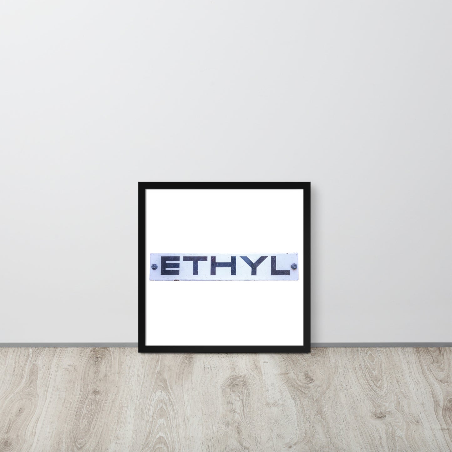 Vintage Ethyl Gas Sign Framed poster