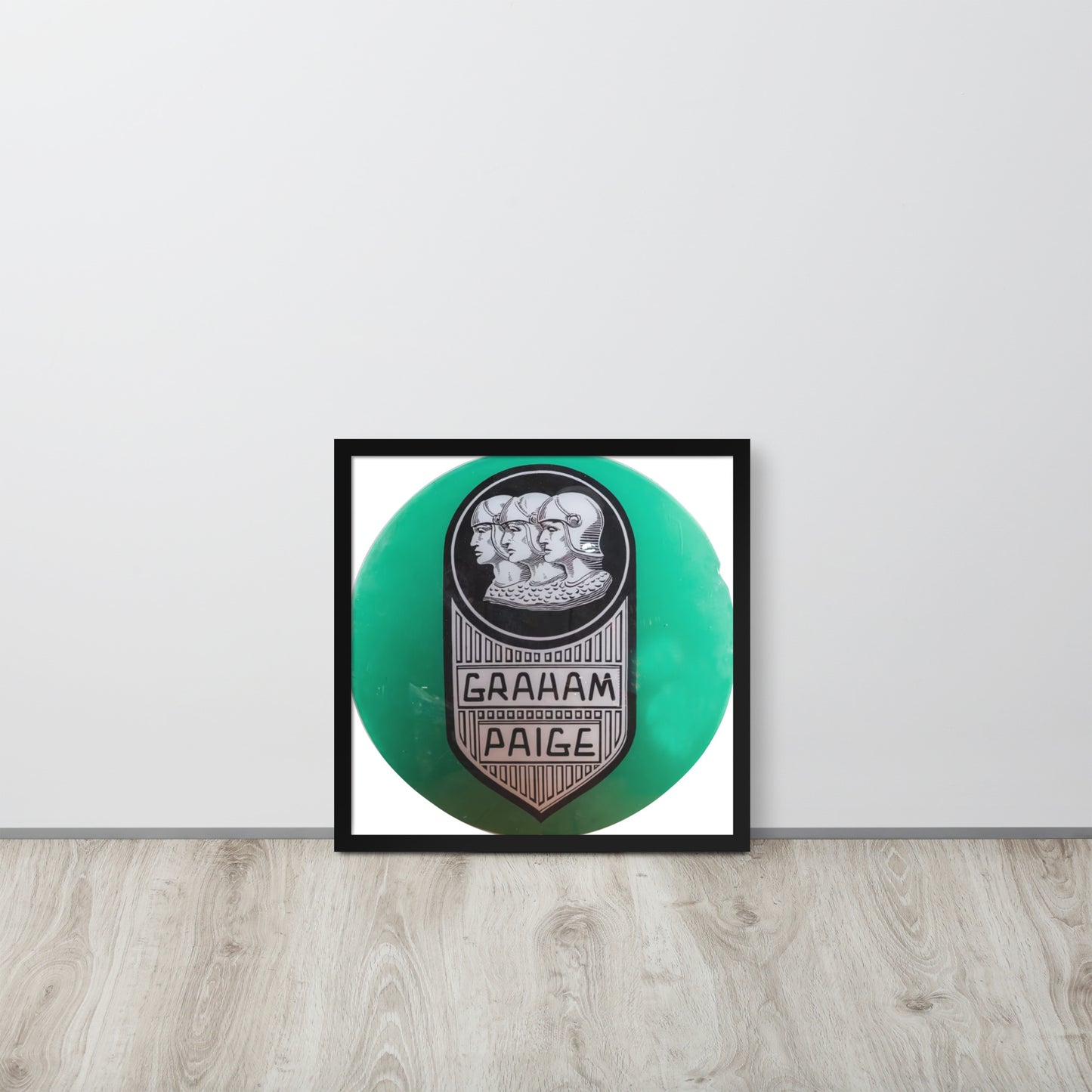 Retro Graham Paige Globe Design Framed poster