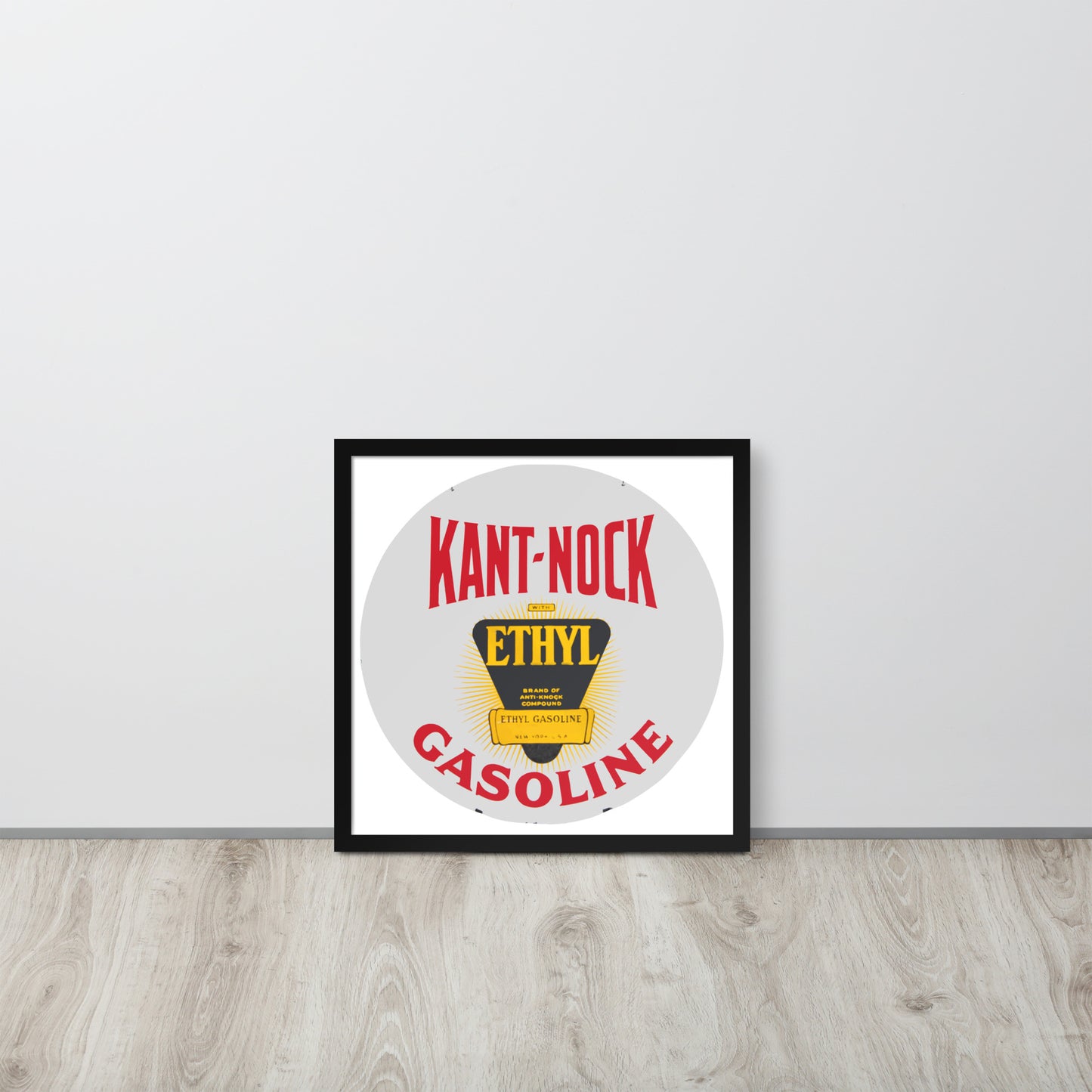 Vintage Kant Nock Gas Sign Framed poster