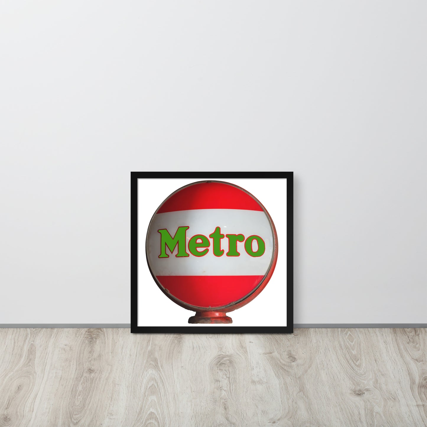 Retro Metro Globe Style Framed poster