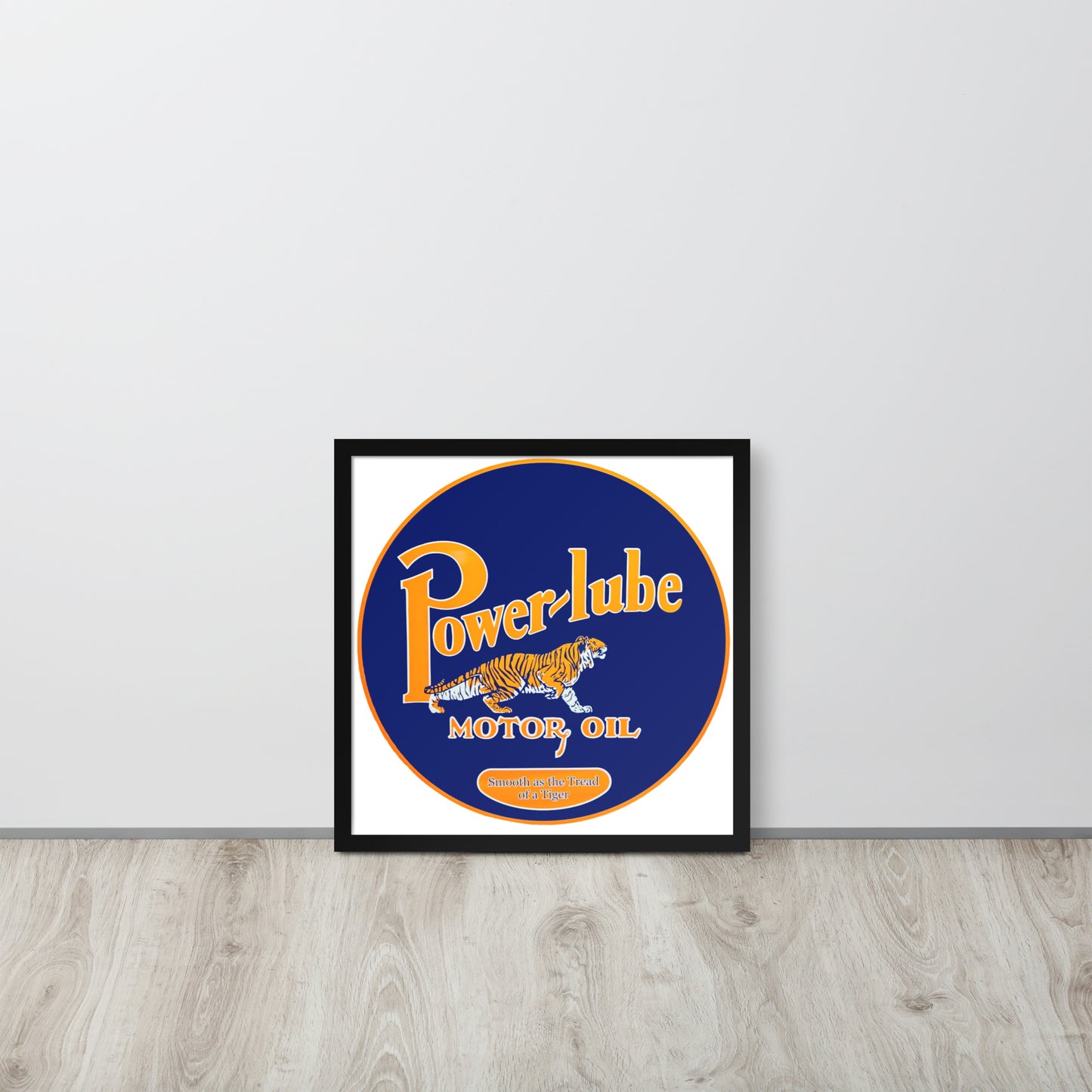 Retro Oil Sign PowerLube Framed poster