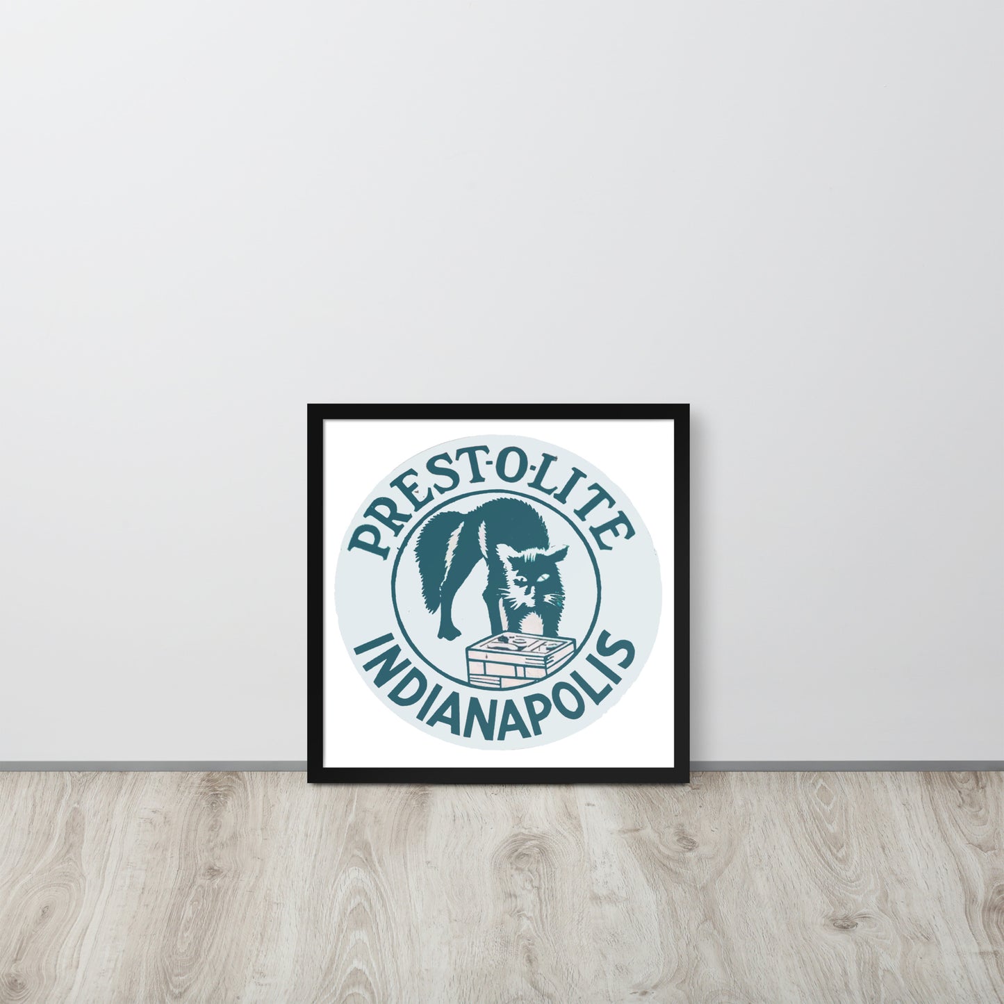 Vintage PrestoLite Battery Sign Framed poster