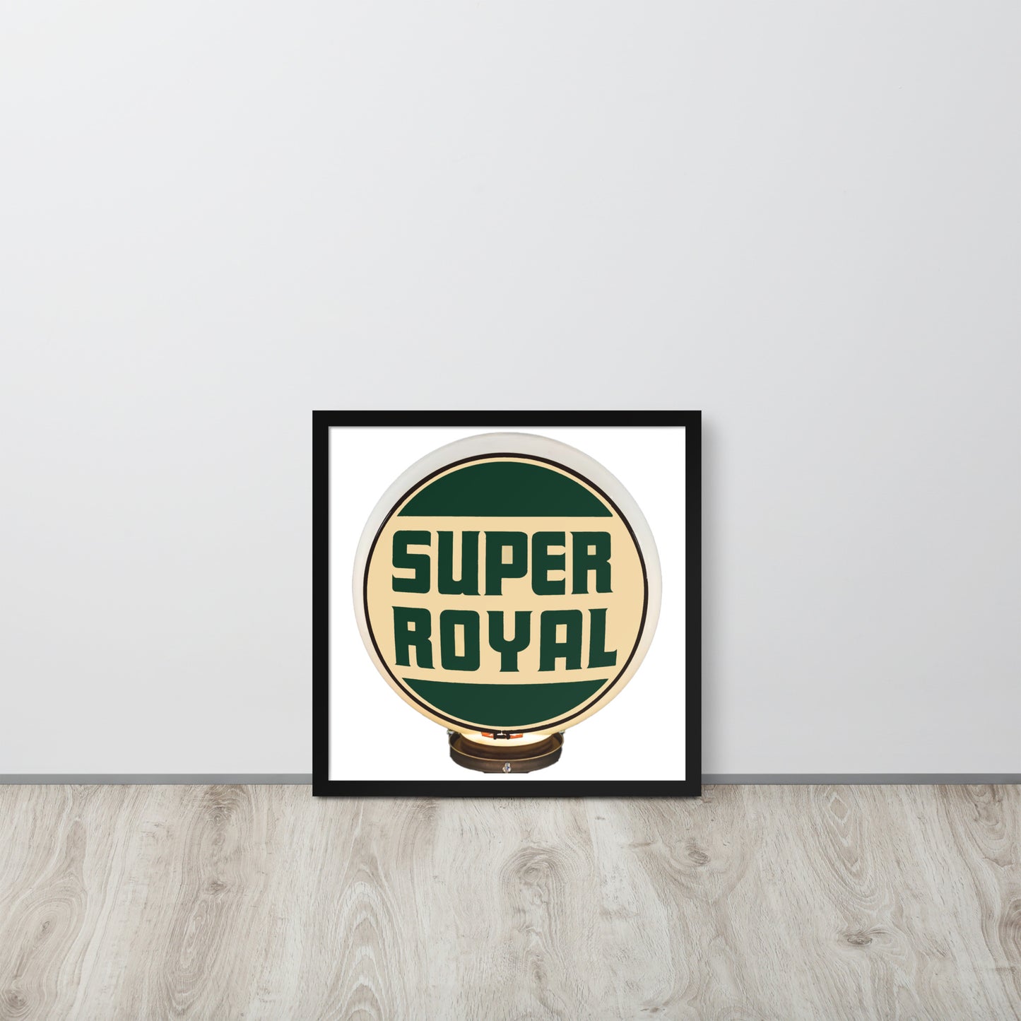 Super Royal Globe Style Framed poster