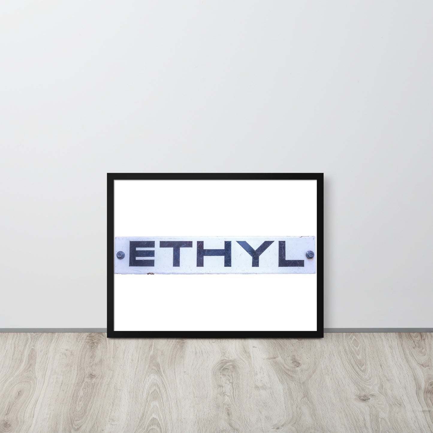 Vintage Ethyl Gas Sign Framed poster