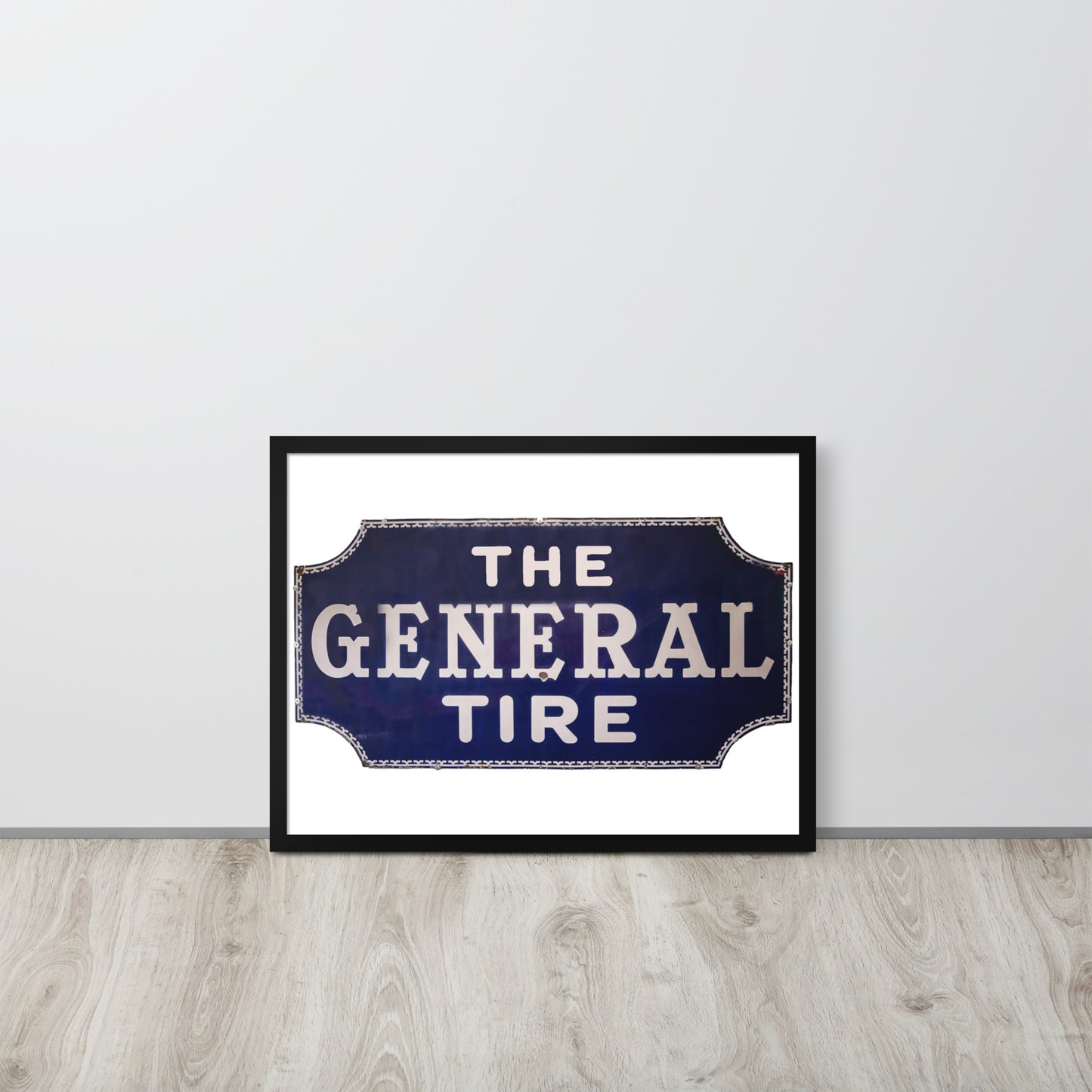 Vintage Tire Tin Style Framed poster