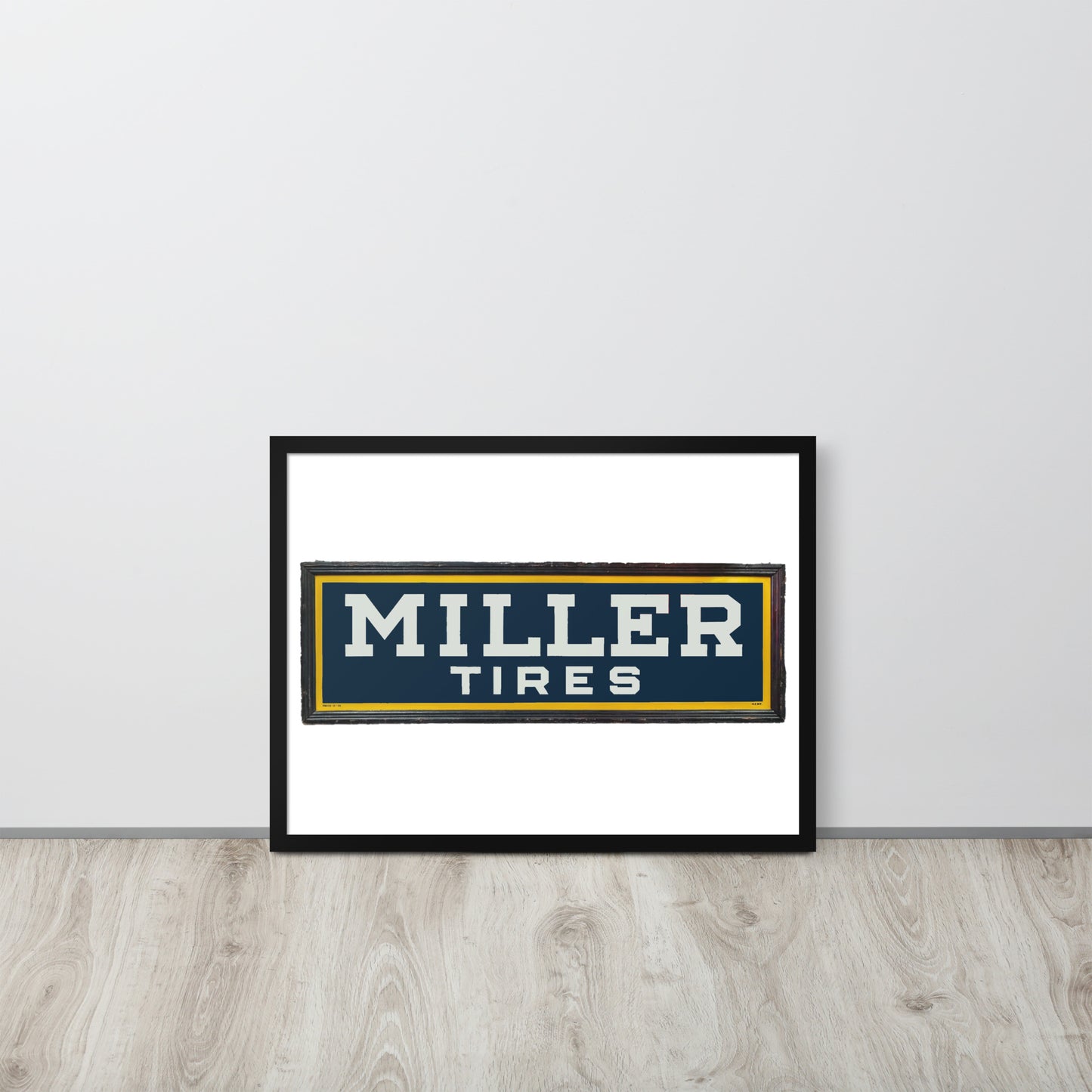 Vintage Miller Tire Sign Framed poster