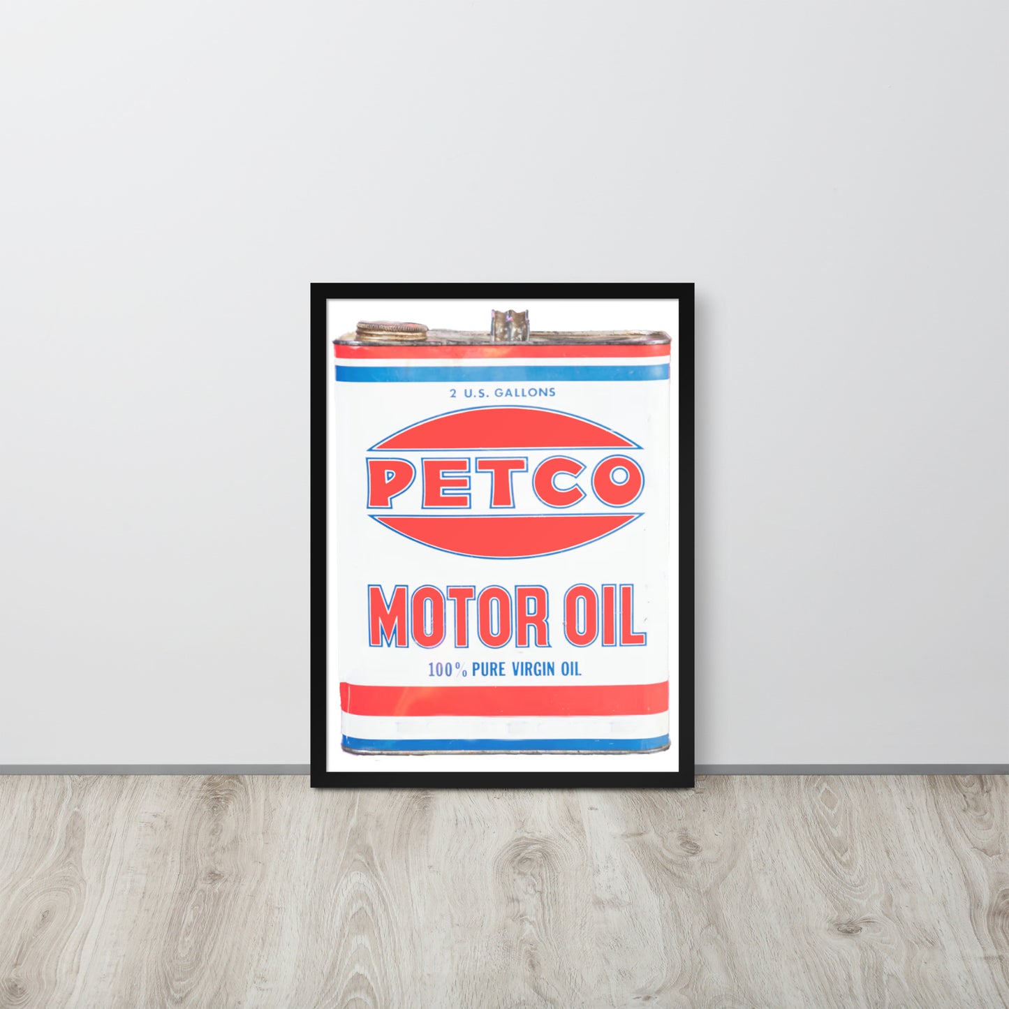 Vintage Petco Oil Can Framed poster