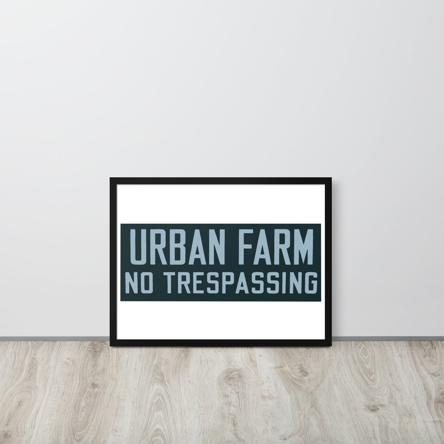 Retro Urban Farm Sign Porcelain Style Framed poster