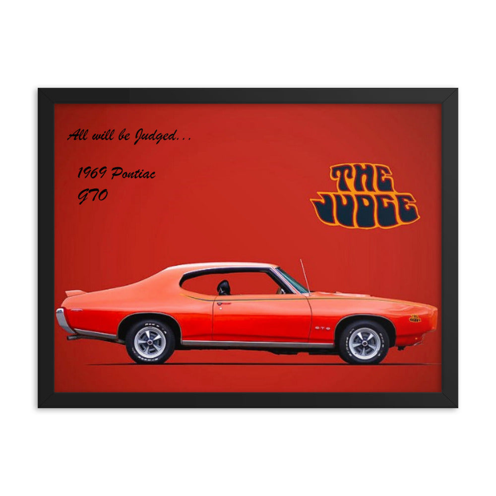 1969 Pontiac GTO: The Judge Framed poster