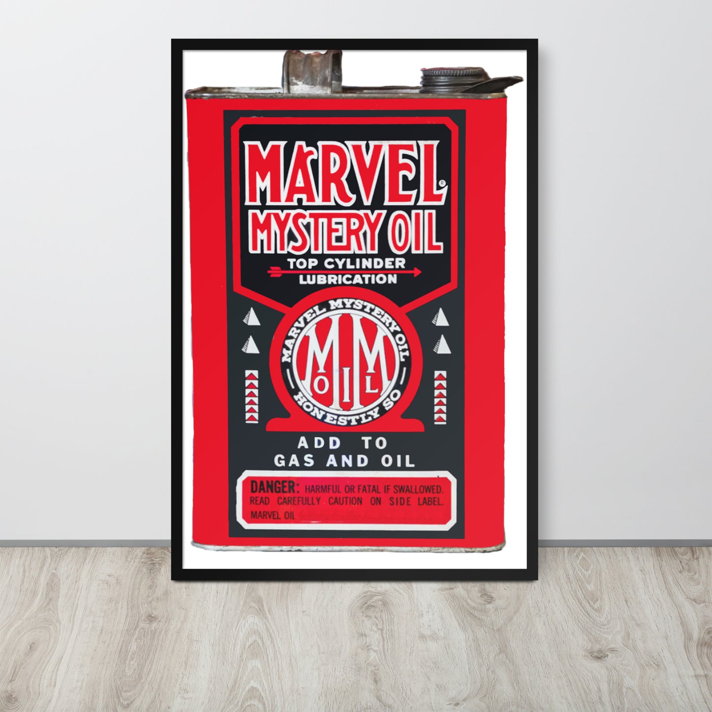 Vintage Marvel Mystery Oil Framed poster