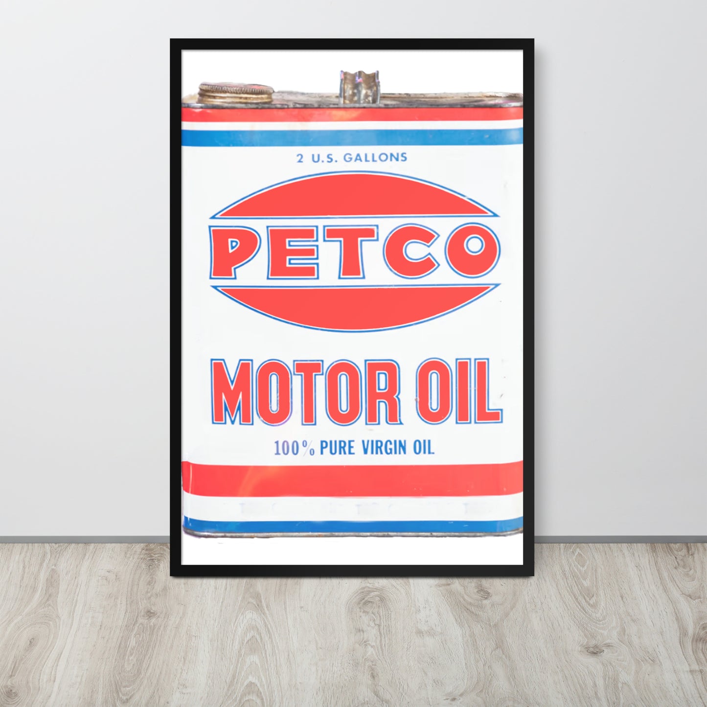 Vintage Petco Oil Can Framed poster