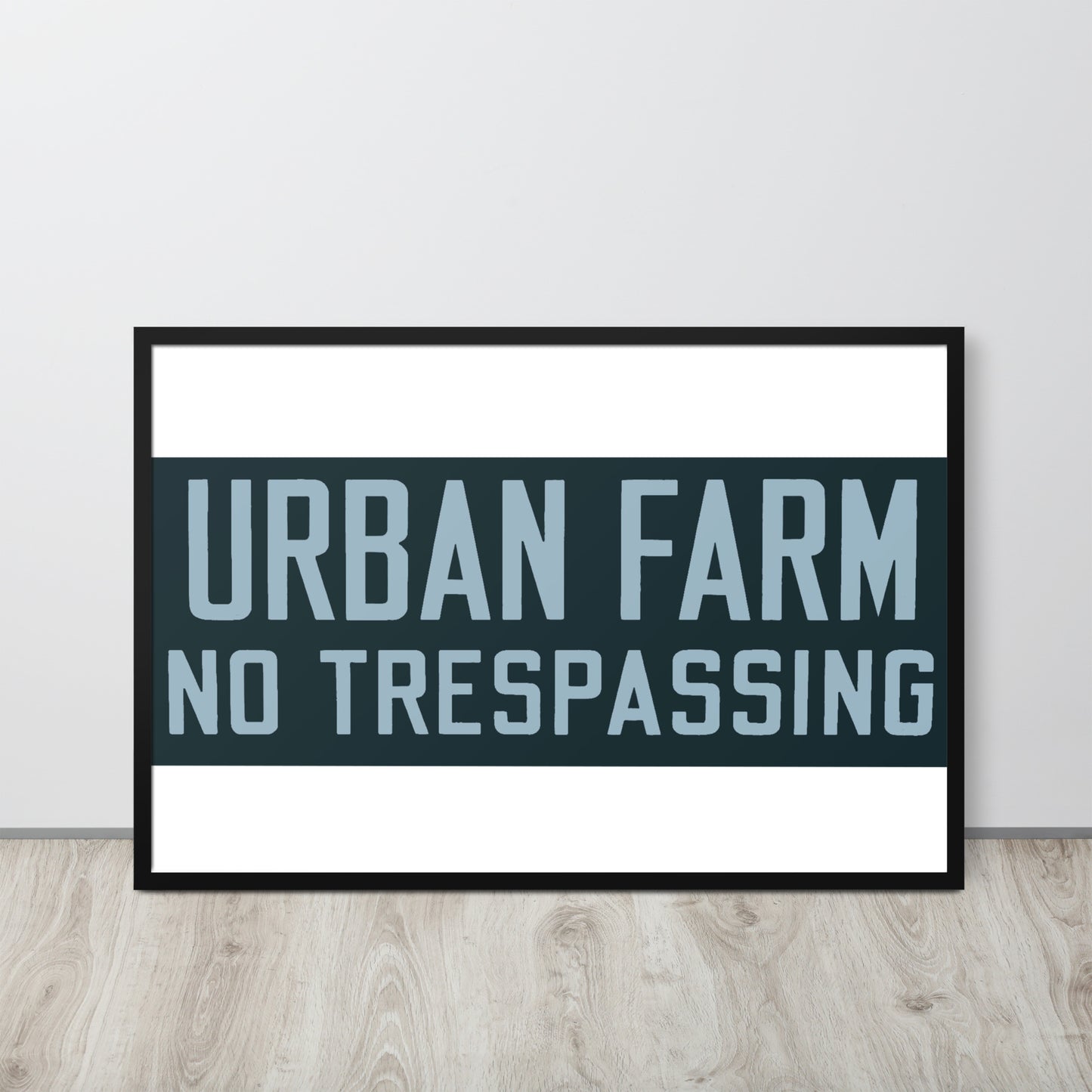 Retro Urban Farm Sign Porcelain Style Framed poster