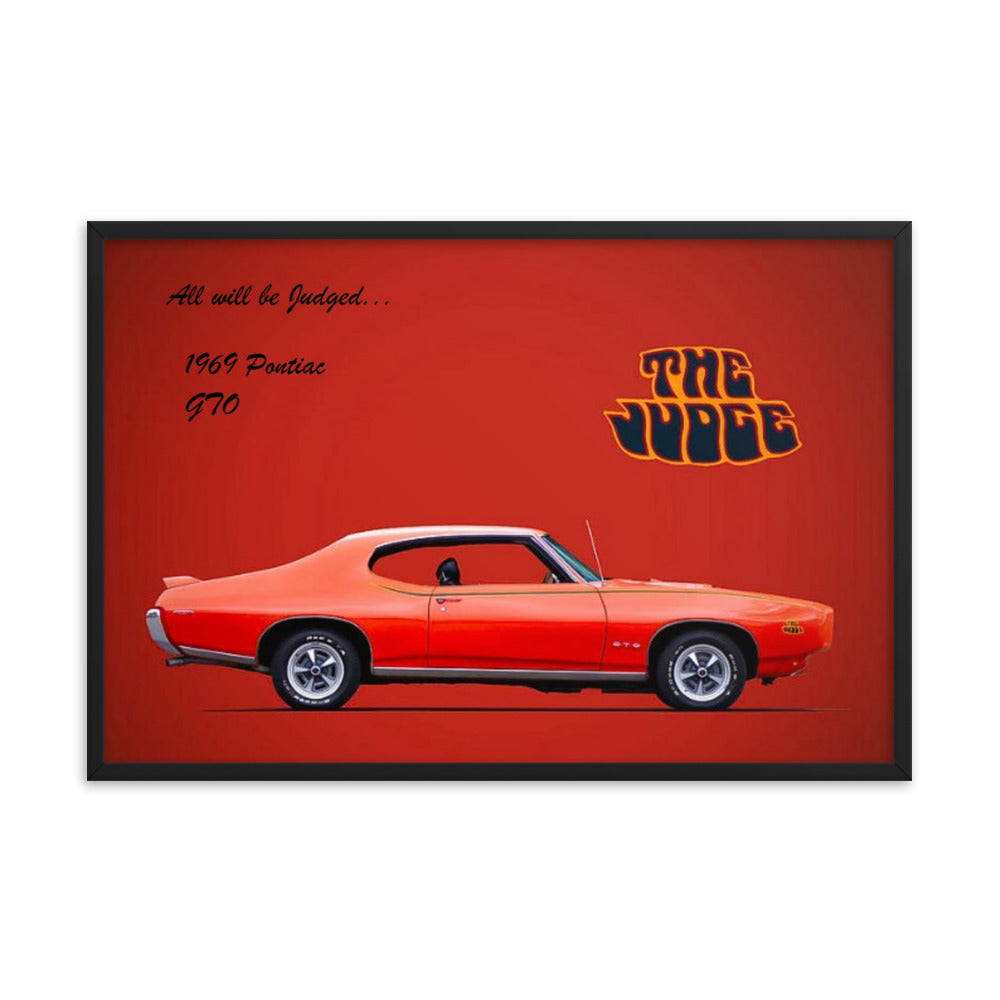 1969 Pontiac GTO: The Judge Framed poster